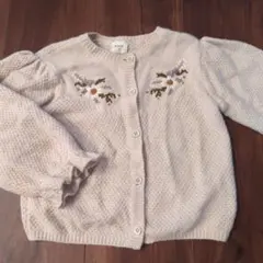 MONBEBE 刺繍入りカーディガン M　韓国子供服