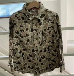 UNIQLO KIDS フランネルシャツ カモフラ 迷彩 120