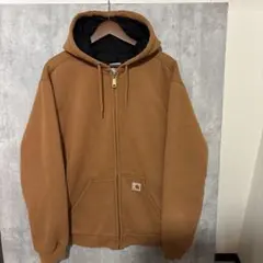 カーハート ジップアップ パーカー サーマル ブラウン キャラメル メキシコ M