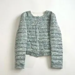 ARMANI COLLEZIONI アルマーニ ノーカラーダウンJK 42