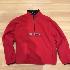 CHAPS RALPH LAUREN レッドフリースジャケット XXL