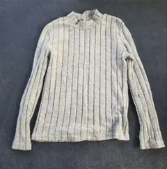 起毛 インナー フリースカットソー 長袖シャツ ハイネック