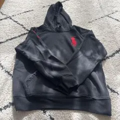 ラルフローレ黒 フード付き パーカー