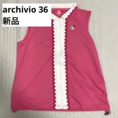 【新品】archivio アルチビオレディースゴルフノースリーブプルオーバー36