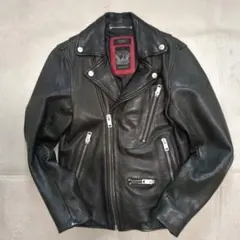 美品 DIESEL ダブルライダースジャケット ラムレザー ブラック Sサイズ