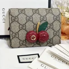 GUCCI グッチ GGスプリーム フローラ 花柄 ポーチ マーモント ベージュ