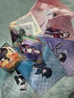 鬼滅の刃 アニプレックスくじ E賞クリアファイル F賞クリア色紙