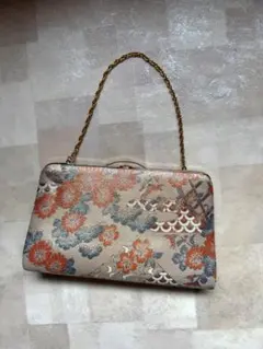 和装用バッグ 花柄刺繍 クラッチバッグ