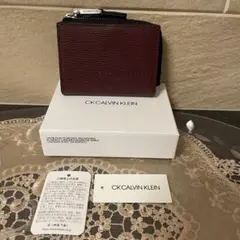 【新品】カルバンクライン　コインケース/パスケース　ボルドー　11,550円