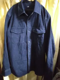 ダークブルーデニムシャツ Lサイズ