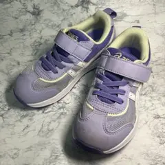 【匿名配送】asics/アシックス/SUKU2(スクスク) /パープル/18cm