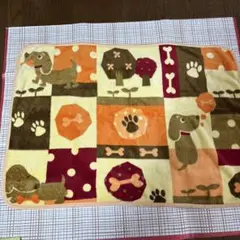 犬柄 マイクロファイバーブランケット
