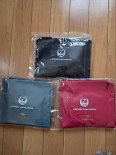 JAL ビジネスクラスアメニティKitsune ポーチ3色セット