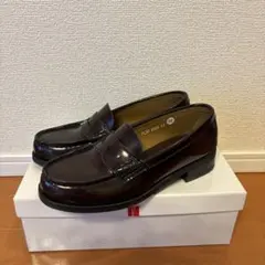 HARUTA 茶　ローファー 4505 23cm3E