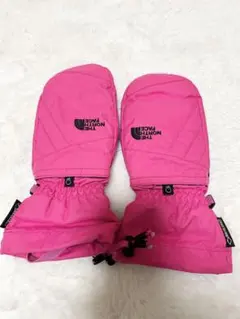 THE NORTH FACE ピンク ミトン　スノーボード　スキー　雪遊び　手袋