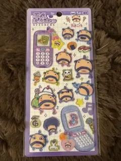 平成はっぴーフォンステッカー　たまごっち　おやじっち