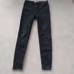 Bershka SKINNY MEDIUM RISE デニム ブラック