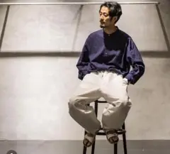 Ets.MATERIAUX / Band collar shirt サイズ2