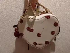 RANDA 2WAYチェリープリントハートバッグ さくらんぼ - メルカリ