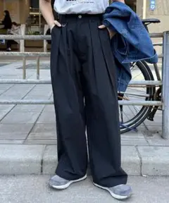 CPCM パンツ 冷感タックワイドパンツ レディース メンズ