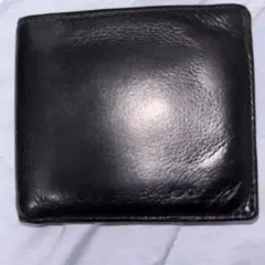 COACH 二つ折り財布 ブラック レザー