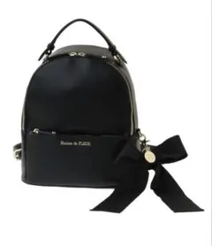 Maison de FLEUR リュック ブラック リボン