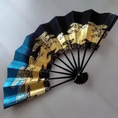 扇子 29cm 宮脇賣扇庵 金 松竹梅 青竹 飾り扇 飾舞扇 舞扇子 舞踊 着物