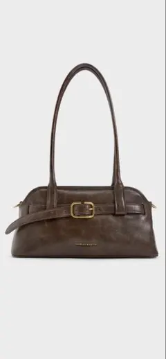 CHARLES &KEITH Victoria ショルダーバックブラウン