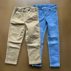 ユニクロ　GU 120サイズ ロングパンツ 2点セット