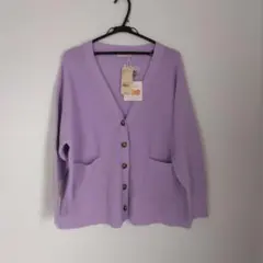 studio CLIP ラベンダーカーディガン Fサイズ