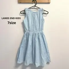 【LANDS END KIDS】ストライプ ノースリーブワンピース 130のサムネイル