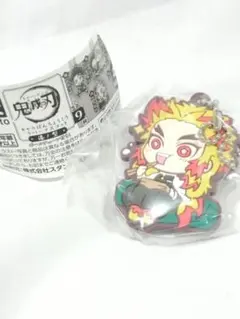 新品：鬼滅の刃キャラばんちょうこうラバーマスコット 煉獄杏寿郎 漆ノ型