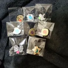 【送料込】Seria/セボンスター メタルピンバッジ 8セット