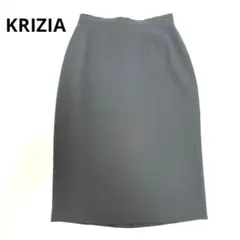 KRIZIA クリツィア グレー タイトスカート 後ろスリット ウール混 38のサムネイル