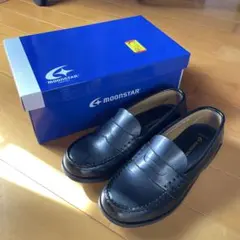 MOONSTAR ブラック ローファー　24.5cm 極美品
