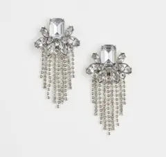 H&M ラインストーンピアス