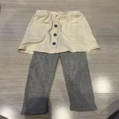 アイボリー スカートとレギンスセット 1歳用