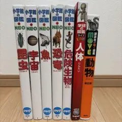 小学館の図鑑NEOシリーズ9冊 DVDあり 宇宙 動物 鳥 人間 科学の実験