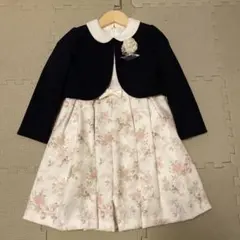 【美品】プティマイン フォーマルワンピース 花柄 120cm 卒園式 入学式