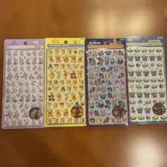 ディズニーミニボンボンドロップシール　４枚セット