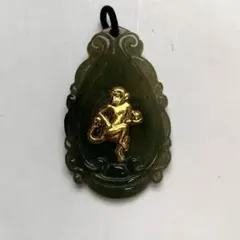 G03:K24 翡翠 ペンダントトップ 猿 (十二支)