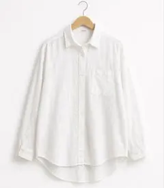 MOUSSY 白シャツボタンアップシャツ　フリーサイズのサムネイル
