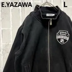 矢沢永吉 スウェット生地 ジャージ トラックジャケット ブルゾン L 刺繍ロゴ