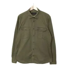 ZARA MAN ザラ　ミリタリー長袖シャツ　胸ポケット　アースカラー　Mのサムネイル