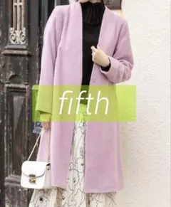 fifth Vネックノーカラーコート