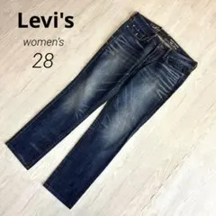 【リーバイス】Slight Curve デニムパンツ ジーンズ 28 インディゴのサムネイル