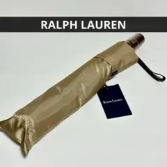新品✨ ラルフローレン 折りたたみ傘 雨傘 ゴールド系 RALPH LAURENのサムネイル