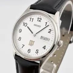 【美品/電池交換済】SEIKO　腕時計　新品ベルト　デイデイト　クォーツ