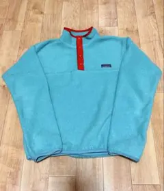 (希少)80s カナダ製 patagonia シンチラスナップt ターコイズ