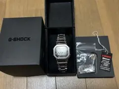 極美品 G-SHOCK GMW-B5000D-1JF シルバー　フルメタル